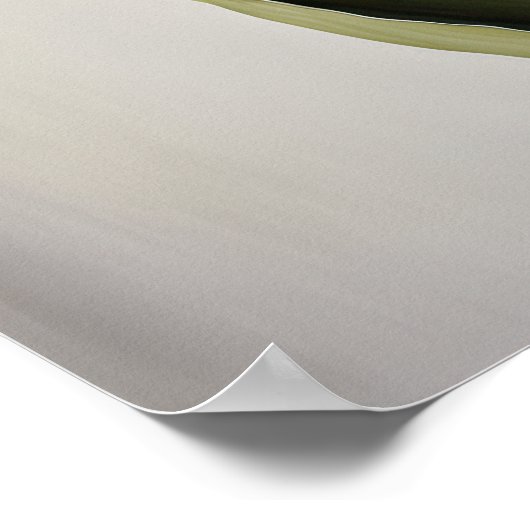 イエローチューリップフラワーアートプリントポスター ポスター (角)