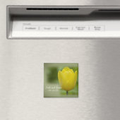 イエローチューリップ春の結婚式 マグネット (インサイチュ (食洗機))