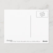 イエローチューリップ春の花フローラアート絵画ズ ポストカード (裏面)