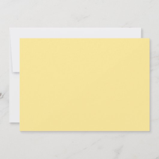 イエローチューリップ春結婚フローラ 招待状 (裏面)