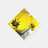 イエローチューリップ紙ナプキンス スタンダードカクテルナプキン (角)