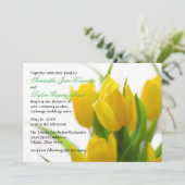 イエローチューリップ – 結婚式招待状 招待状 (スタンド正面)