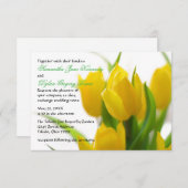 イエローチューリップ – 3x5結婚式招待状 招待状 (正面/裏面)