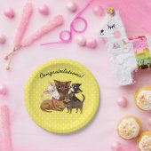 イエローチワワ紙パーティープレート ペーパープレート (パーティー)