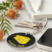 イエローチーズキーチェーン キーホルダー (正面右)