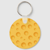 イエローチーズパターン キーホルダー (正面)