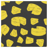 イエローチーズパターン ファブリック (クローズアップ)