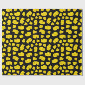 イエローチーズパターン ラッピングペーパー (フラット)