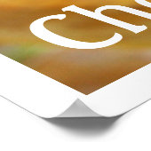 イエローチーズホイールプリント ポスター (角)