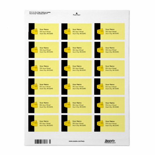 イエローチーズ ラベル (フルシート)