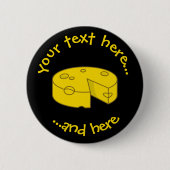 イエローチーズ 缶バッジ (正面)