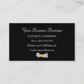 イエローチーテガーリーープリントブティックシックボウ 名刺 (裏面)