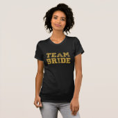 イエローチーム花嫁ウェディングパーティーTシャツ Tシャツ (正面フル)