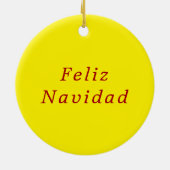 イエローツィアサンプーロヌエボメキシコ セラミックオーナメント (裏面)