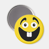 イエローツーフロント歯顔 マグネット (正面/裏面)