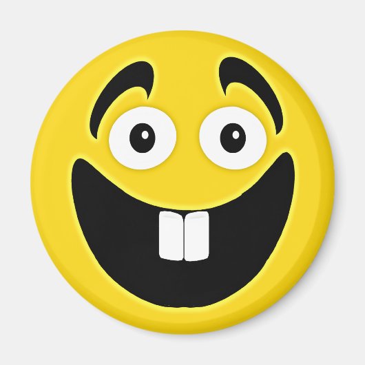 イエローツーフロント歯顔 マグネット (正面)