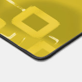 イエローティントジオメトリック正方形デスクマット デスクマット (コーナー)