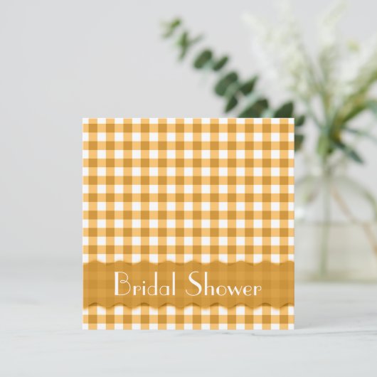 イエローティーパーティーブライダルシャワー 招待状 (スタンド正面)