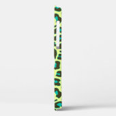 イエローティール（緑がかった色）ヒョウ柄かわいいロカビリー Case-Mate iPhoneケース (裏面 / 左)