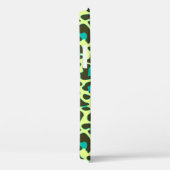 イエローティール（緑がかった色）ヒョウ柄かわいいロカビリー Case-Mate iPhoneケース (裏面 / 右)