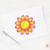 イエローテニスガール ラウンドシール (封筒)