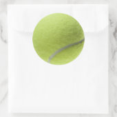 イエローテニスボールカスタマイズテンプレート ラウンドシール (バッグ)