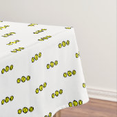 イエローテニスボールプリントテーブルクロスデザイン テーブルクロス (インサイチュ)