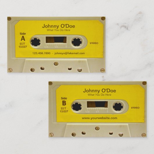 イエローテープ 名刺 (正面/裏面)