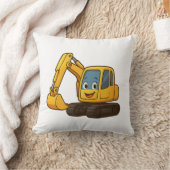 イエローディガーデザイン付きスクエアクッション クッション (ブランケット)