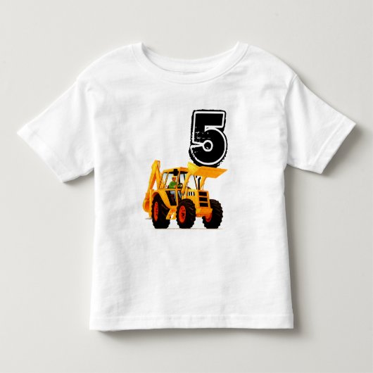イエローディガーボーイズ5誕生日 トドラーTシャツ (正面)
