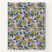 イエローディシーの花柄 ノートブック (裏面)