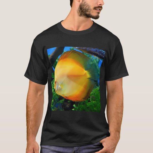 イエローディスカスフィッシュ Tシャツ (正面)