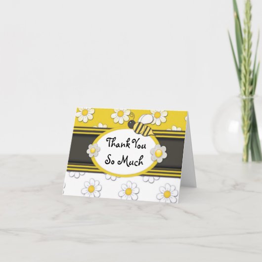 イエローデイジーありがとう サンキューカード (正面)