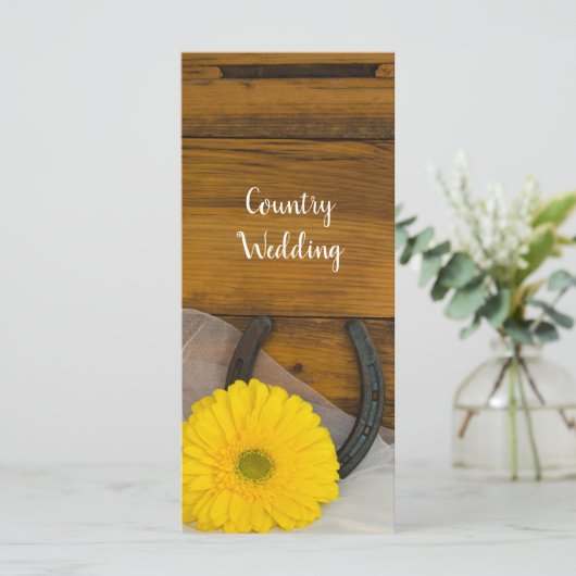 イエローデイジーと馬蹄西部結婚式 プログラム (スタンド正面)