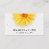 イエローデイジーサロン美容師 予約カード (正面)