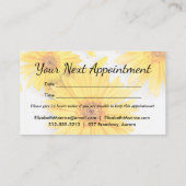 イエローデイジーサロン美容師 予約カード (裏面)