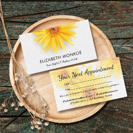 イエローデイジーサロン美容師 予約カード