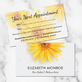 イエローデイジーサロン美容師 予約カード