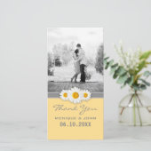 イエローデイジーズスイ結婚ートの感謝 サンキューカード (スタンド正面)