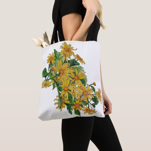 イエローデイジートートバッグ トートバッグ (クローズアップ)