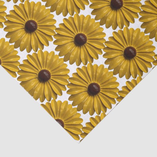 イエローデイジーフラワーサマー誕生日ガーデンブーケ 薄葉紙 (詳細)