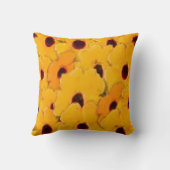 イエローデイジーフローラアート クッション (裏面)