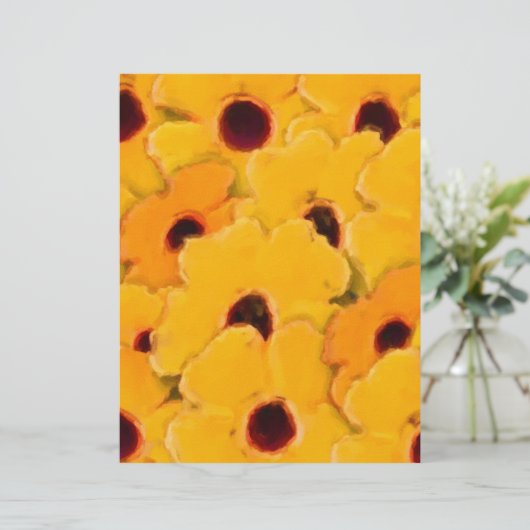 イエローデイジーフローラスクラップブック紙 (スタンド正面)