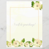 イエローデイジーフローラ裏打ち筆記用紙 (裏面)