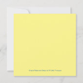 イエローデイジーブーケカスタムー誕生日 カード (裏面)