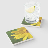 イエローデイジーヘレニウム ストーンコースター (横)