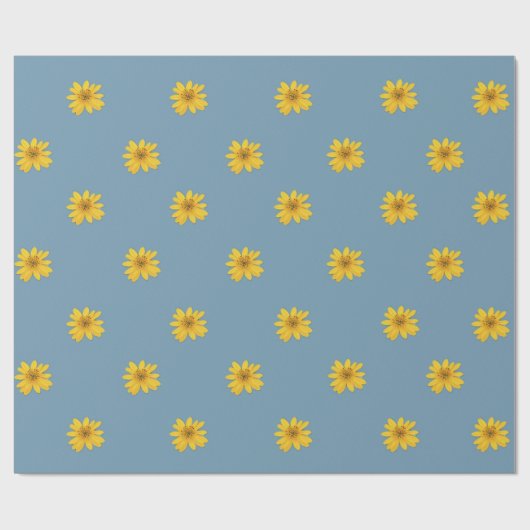 イエローデイジーラッピング紙 ラッピングペーパー (フラット)