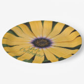 イエローデイジーレッツ祝ー ペーパープレート (アングル)