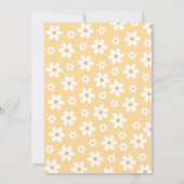 イエローデイジーワンフローラ1st誕生日招待状 招待状 (裏面)
