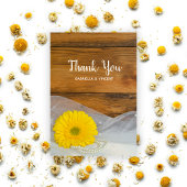 イエローデイジーヴェイルカントリー結婚バーンズサンキュー サンキューカード